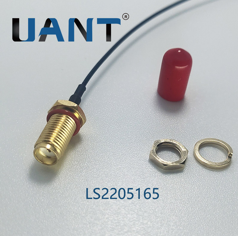 SMA R/A 公头公针 TO SMA公头公针,线长L=165mm（RG316棕色双银线）